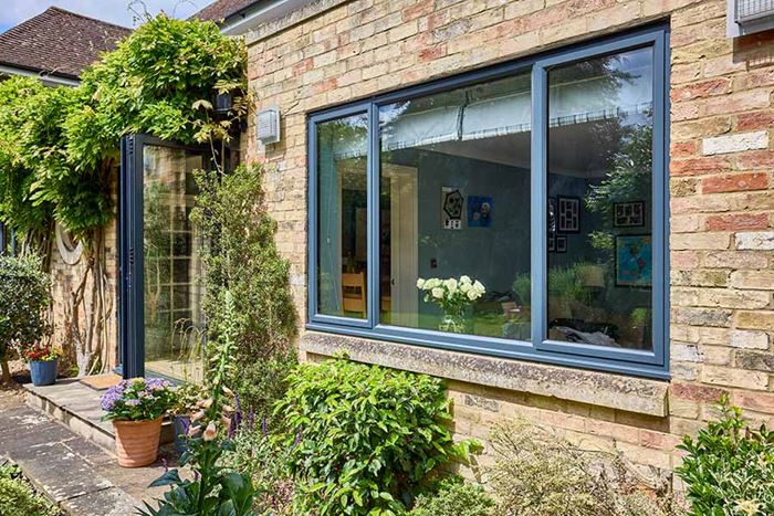 Anthracite grey Aluminium casement window