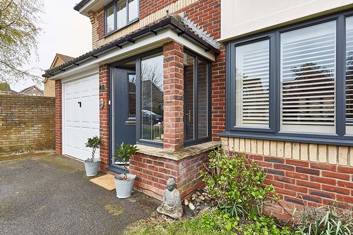 Anthracite uPVC windows and composite door