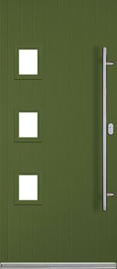 Bilbao Fern Green composite front door