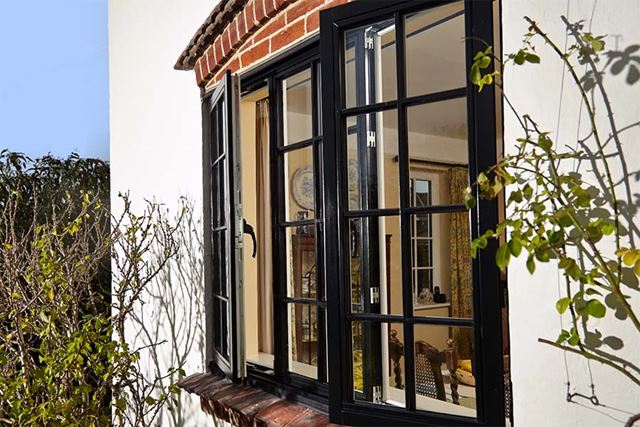 Black_wooden_casement_window