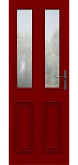 Calder Burgundy Red wooden front door