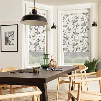 coloured and patterned blinds