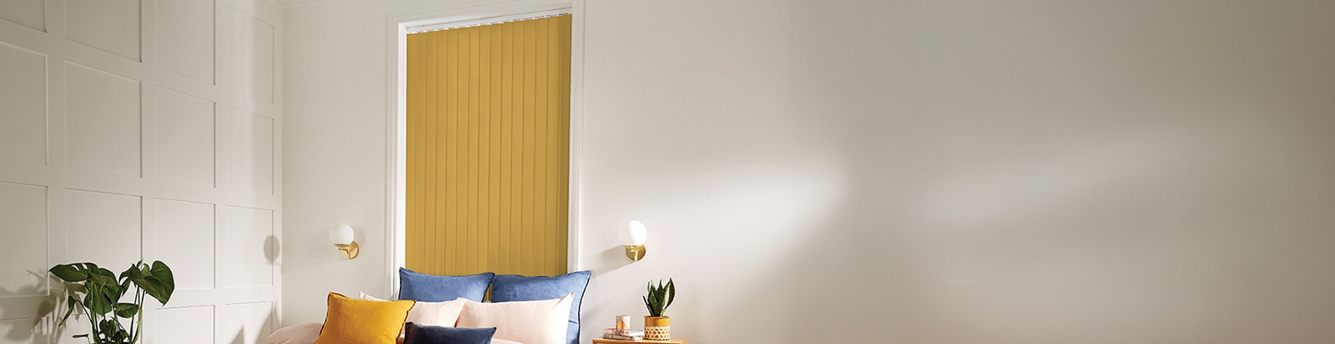 coloured blinds banner
