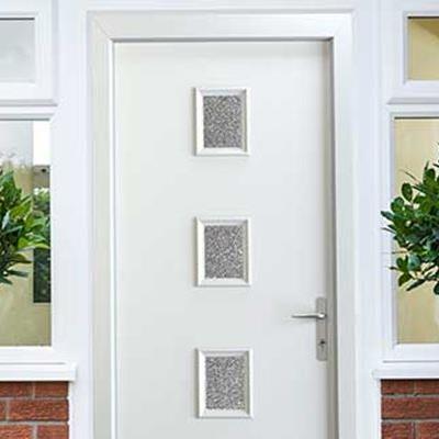 Contemporary Elite Barcelona White composite front door