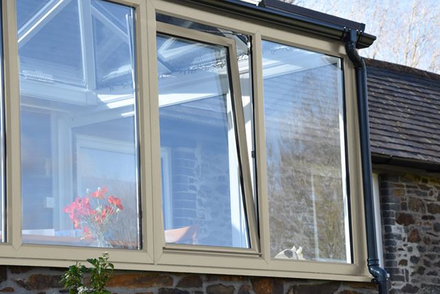 Dual Cream uPVC tilt and turn window