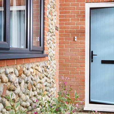 Duck Egg Blue GRP composite front door from Anglian Home UK