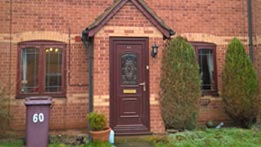 Before new front door from Anglian Home Improvements