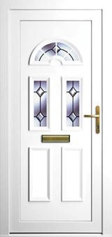Jubilee white uPVC door