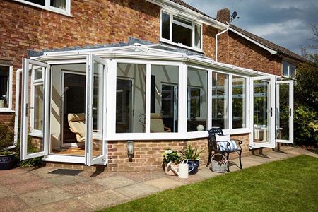 White Knight uPVC lean-to victorian conservatory