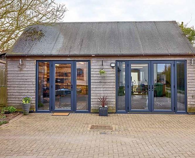 uPVC Anthracite grey French and Back door