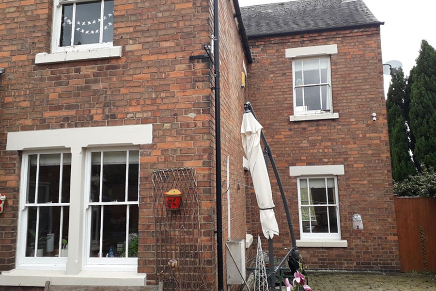 uPVC sliding sash window customer testimony before