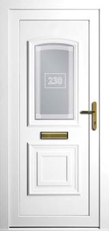 Victorian white uPVC door