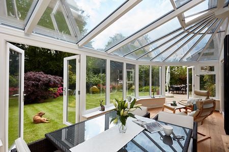 White Knight uPVC lean-to victorian conservatory