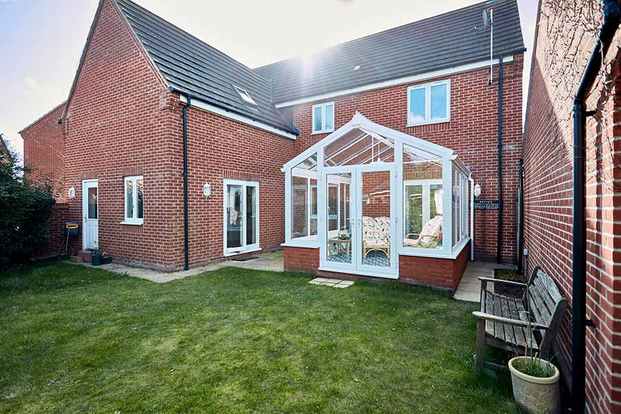 White uPVC regency conservatory