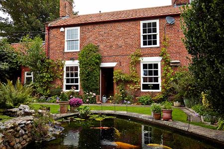 White wooden sash windows whole house