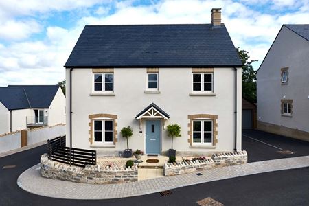 Cream uPVC flush windows whole house view