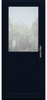 Cookham black aluminium door