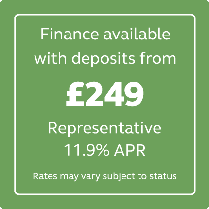 Finance from £249 with 11.9% APR